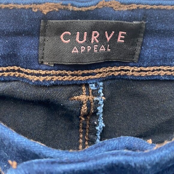Curve Appeal Womens Jeans Size 8/29 Minimalist Jegging Skinny Ankle Blue Denim - Picture 3 of 16
